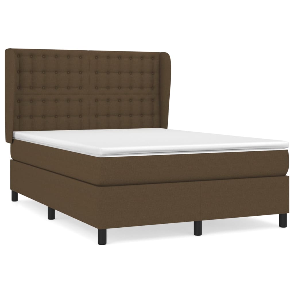Cama box spring 140x190 Marrón