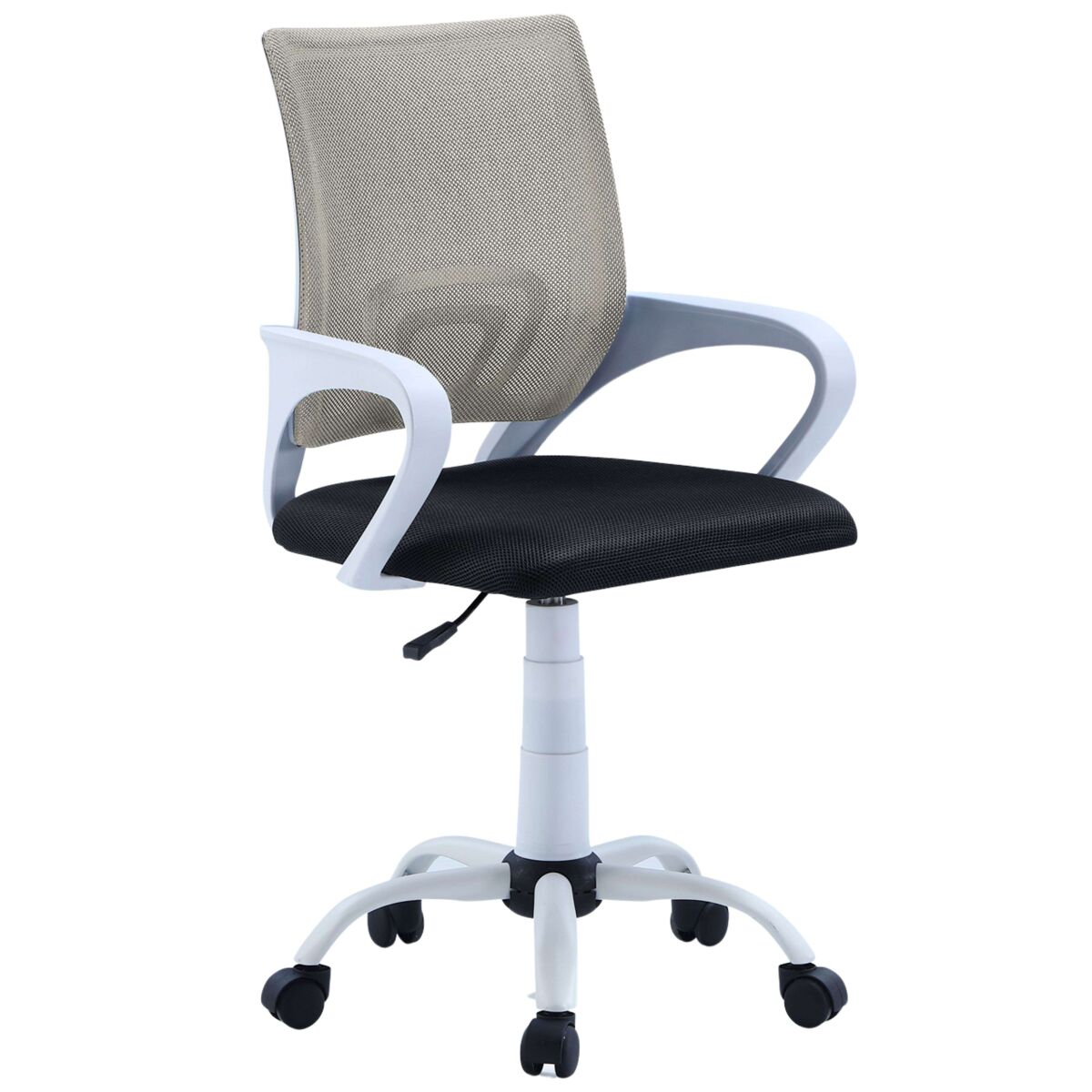Silla oficina despacho giratoria trabajo estilo contemporáneo color negro y gris