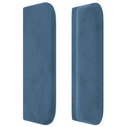 vidaXL Cabeceira de cama c abas tecido 147x16x7888cm azul-escuro vidaXL Cabeceira de cama c abas tecido 147x16x7888cm azul-escuro