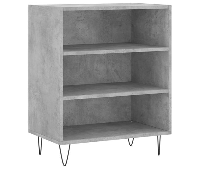 Vidaxl aparador madera de ingeniería gris hormigón 57x35x70 cm
