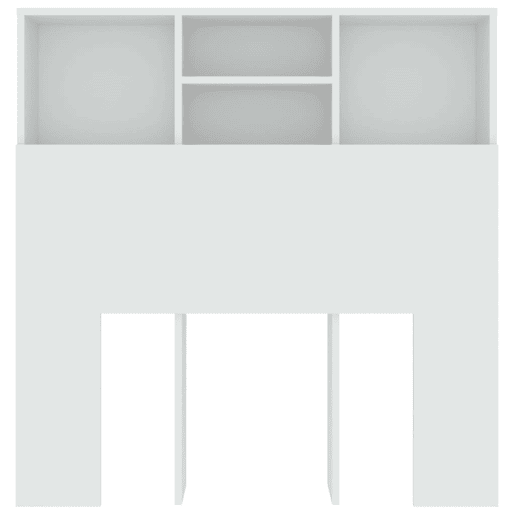 Cabeceira - Cabeceira de cama com armário 100x19x103,5 cm branco