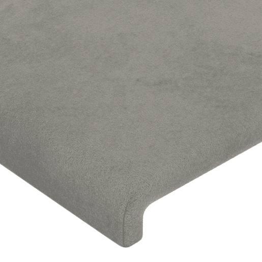 vidaXL Cabeceira de cama c abas veludo 83x16x118128cm cinzento-claro vidaXL Cabeceira de cama c abas veludo 83x16x118128cm cinzento-claro