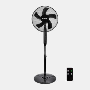 Ventilador de Pé com Comando 16 40cm 40W 3 Velocidades AirMax Preto Raydan Home