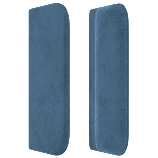 vidaXL Cabeceira de cama c abas veludo 163x16x7888cm azul-escuro