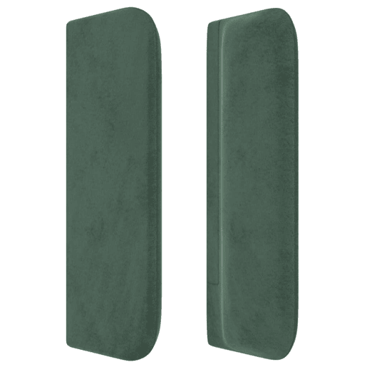 vidaXL Cabeceira de cama c abas veludo 93x16x7888 cm verde-escuro