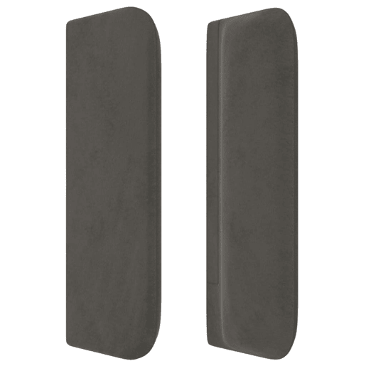 vidaXL Cabeceira de cama c abas veludo 93x16x7888 cm cinzento-escuro