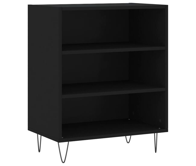 Vidaxl aparador madera de ingeniería negro 57x35x70 cm