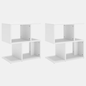 Lote de 2 Mesas de cabeceira - mesinhas de cabeceira 50x30x51,5 cm derivados madeira branco