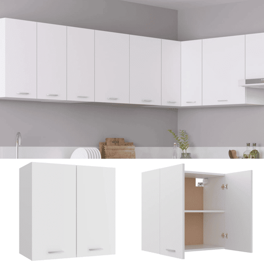 armário suspenso de cozinha - armarios de cocina colgantes 60x31x60 cm derivados de madeira branco