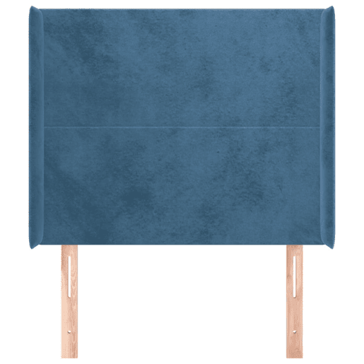 vidaXL Cabeceira cama c abas veludo 103x16x118128 cm azul-escuro vidaXL Cabeceira cama c abas veludo 103x16x118128 cm azul-escuro