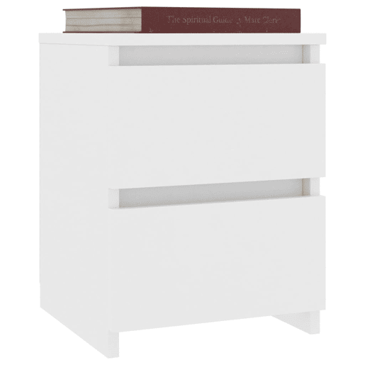 Lote de 2 Mesas de cabeceira - mesinhas de cabeceira 30x30x40 cm contraplacado branco