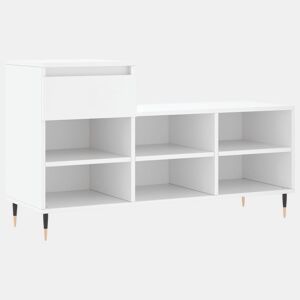 vidaXL Sapateira 102x36x60 cm derivados de madeira branco