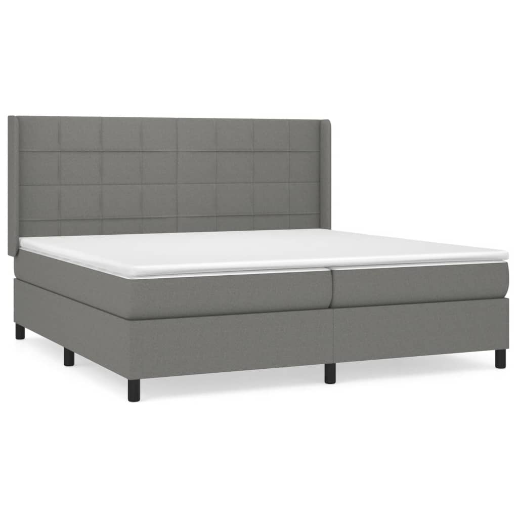 Cama box spring 200x200 Gris Oscuro