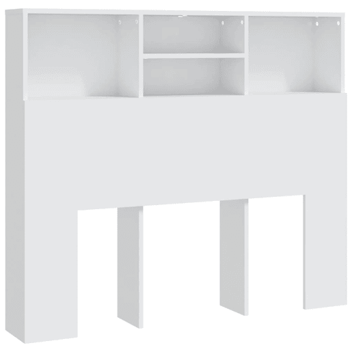Cabeceira - Cabeceira de cama com armário 120x19x103,5 cm branco