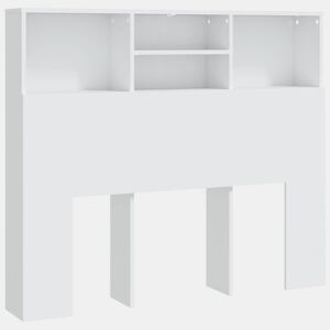 Cabeceira - Cabeceira de cama com armário 120x19x103,5 cm branco
