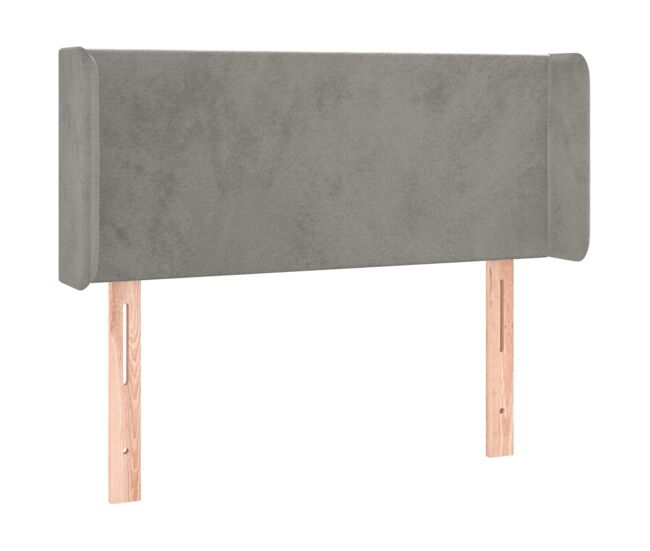 Vidaxl cabecero de terciopelo gris claro 83x16x78/88 cm