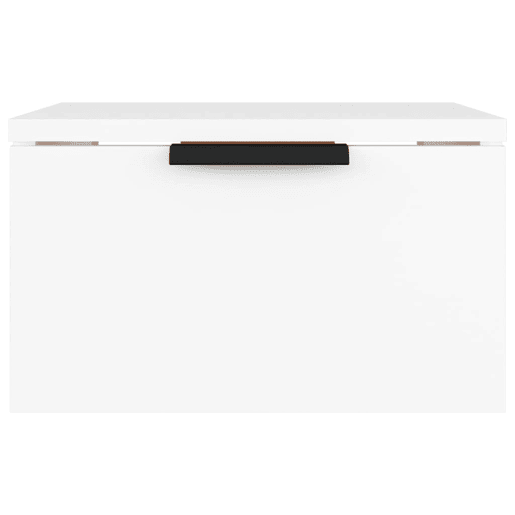 Lote de 2 Mesas de cabeceira montagem na parede - mesinhas de cabeceira 34x30x20 cm branco