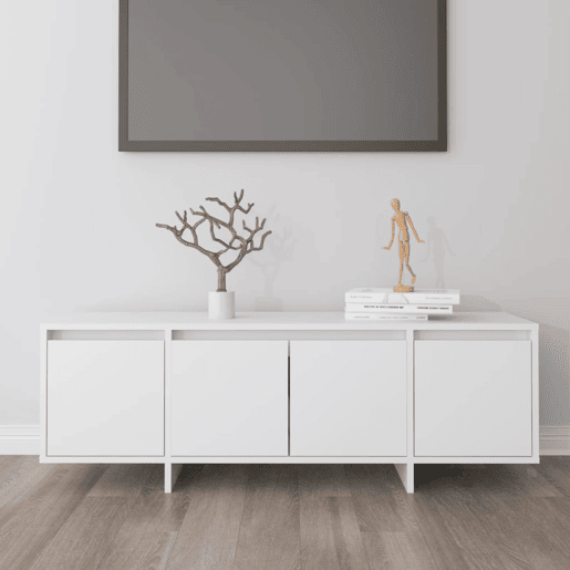Móvel de TV - Modulo de TV - Armário de TV 120x30x40,5 cm derivados de madeira branco