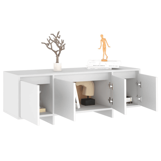 Móvel de TV - Modulo de TV - Armário de TV 120x30x40,5 cm derivados de madeira branco