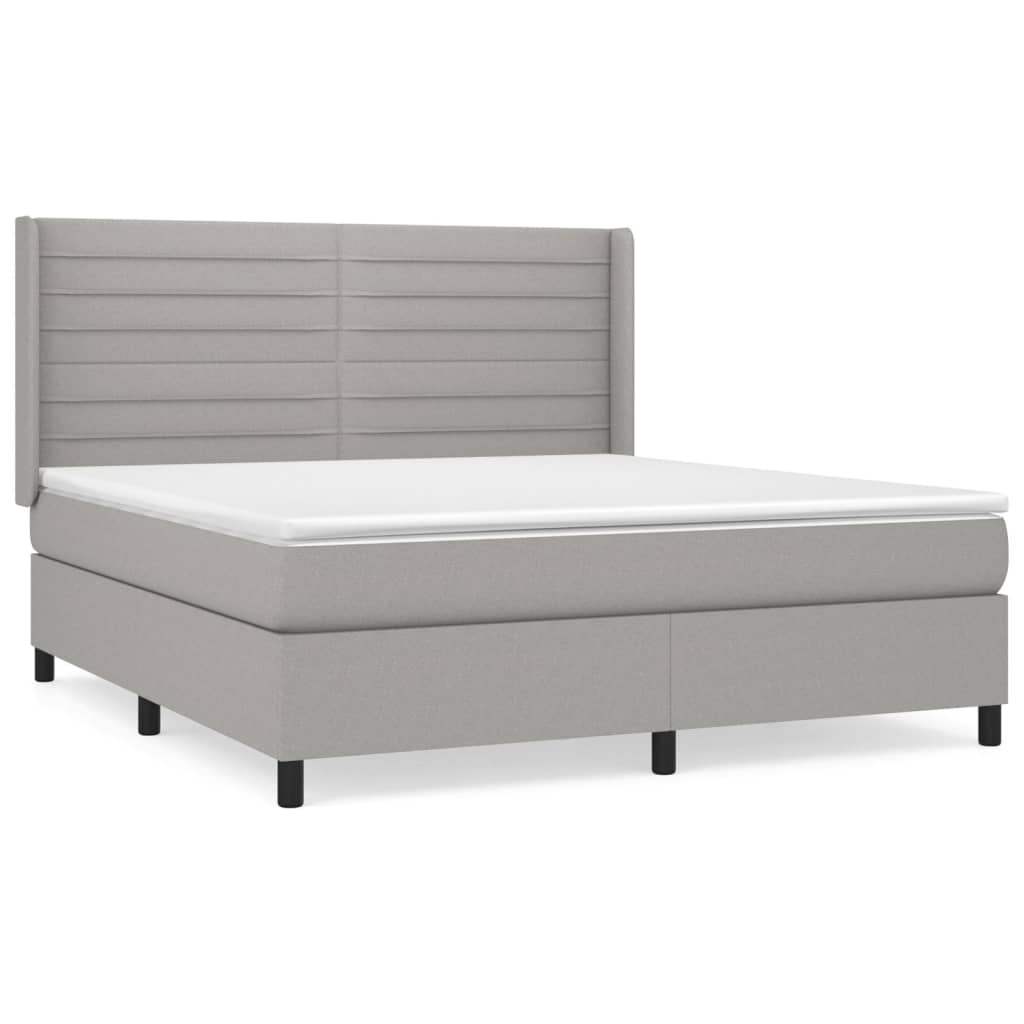Cama box spring 160x200 Gris