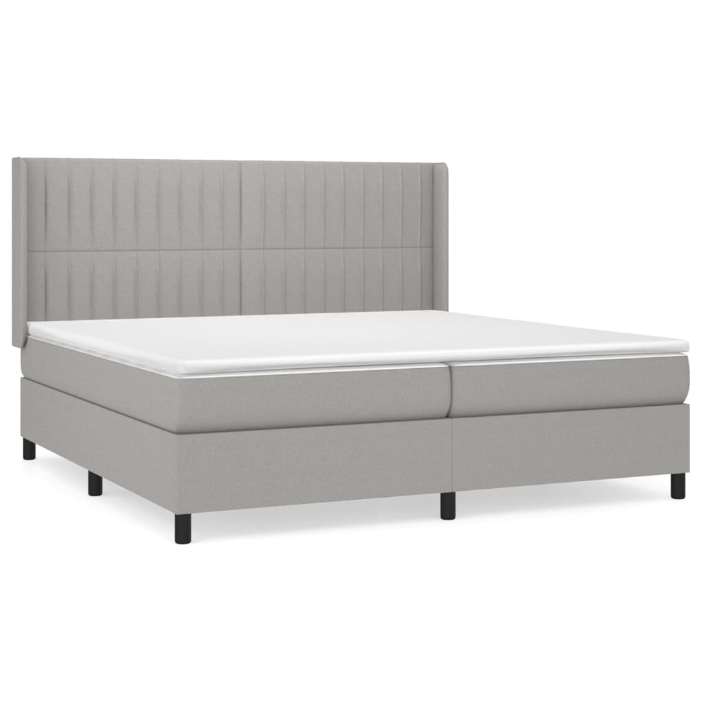 Cama box spring 200x200 Gris
