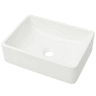 Lavatório - Lavabo - Pia de banheiro em cerâmica 41x30x12 cm branco