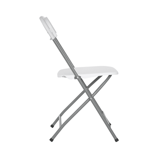 Pack 2 cadeiras dobráveis u200Bu200Bbrancas 49x44,5x80,5cm 7house