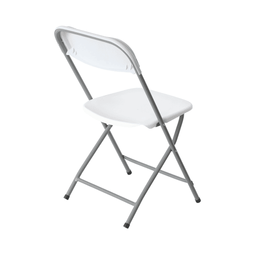 Pack 2 cadeiras dobráveis u200Bu200Bbrancas 49x44,5x80,5cm 7house