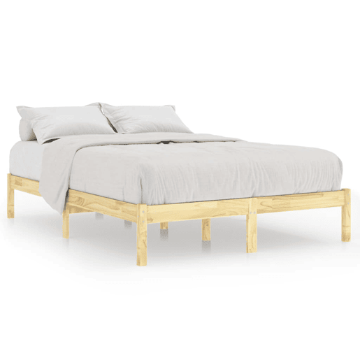 Cama de casal - Estrutura de cama 140x190 cm pinho maciço