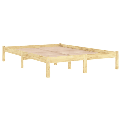 Cama de casal - Estrutura de cama 140x190 cm pinho maciço