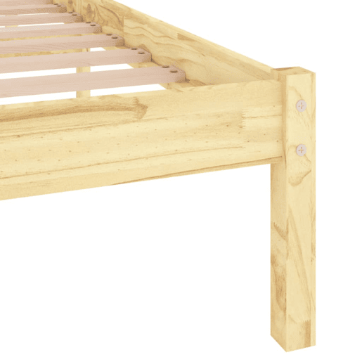 Cama de casal - Estrutura de cama 140x190 cm pinho maciço