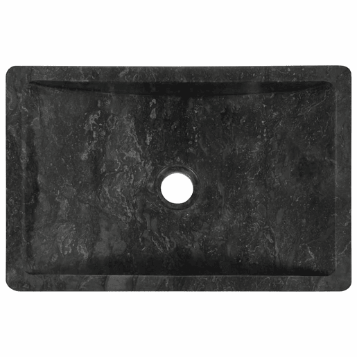 Lavatório - Lavabo - Pia de banheiro 45x30x12 cm mármore preto brilhante