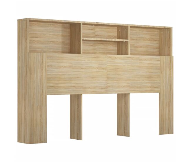 Cabecero cama - mueble cabecero color roble sonoma 160x19x103,5 cm
