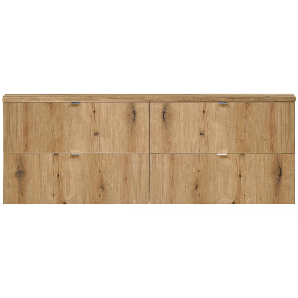 Mueble de baño bajo lavabo newport con 4 cajones 160x60x40 cm - efecto roble