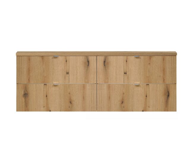 Mueble de baño bajo lavabo newport con 4 cajones 160x60x40 cm - efecto roble