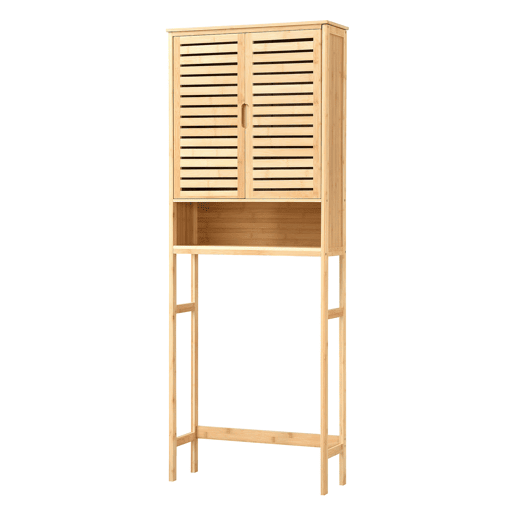 Prateleira de casa de banho sobre a sanita Geta Bambu 170 x 66 x 23 cm - Natural en.casa