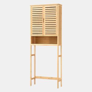 Prateleira de casa de banho sobre a sanita Geta Bambu 170 x 66 x 23 cm - Natural en.casa
