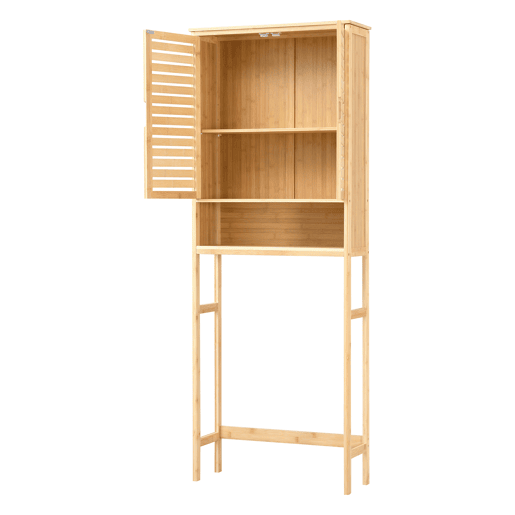 Prateleira de casa de banho sobre a sanita Geta Bambu 170 x 66 x 23 cm - Natural en.casa