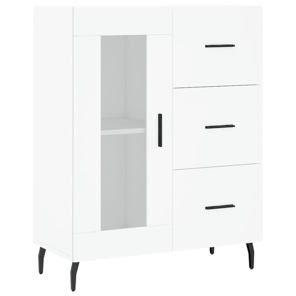 Vidaxl aparador de madera de ingeniería blanco 69,5x34x90 cm