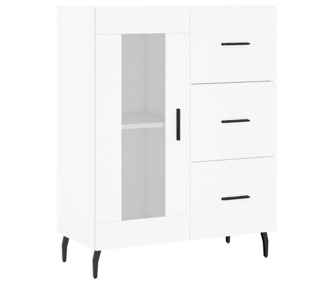 Vidaxl aparador de madera de ingeniería blanco 69,5x34x90 cm