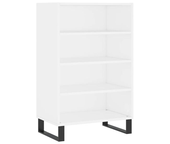 Vidaxl aparador alto madera de ingeniería blanco 57x35x90 cm