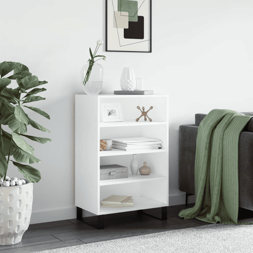 vidaXL Armário alto 57x35x90 cm derivados de madeira branco