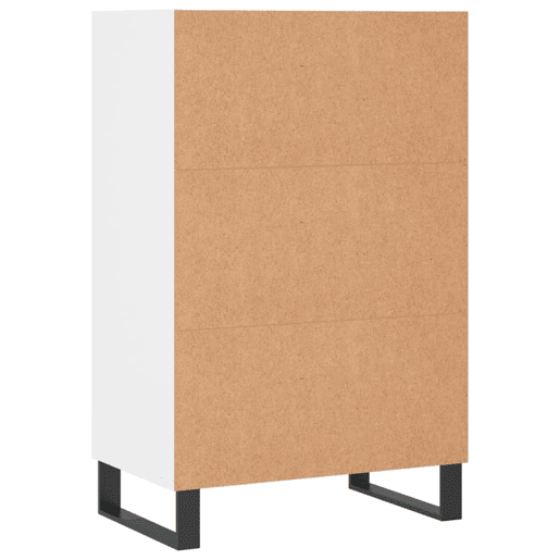 vidaXL Armário alto 57x35x90 cm derivados de madeira branco