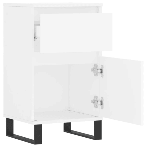 vidaXL Aparadores 2 pcs 40x35x70 cm derivados de madeira branco