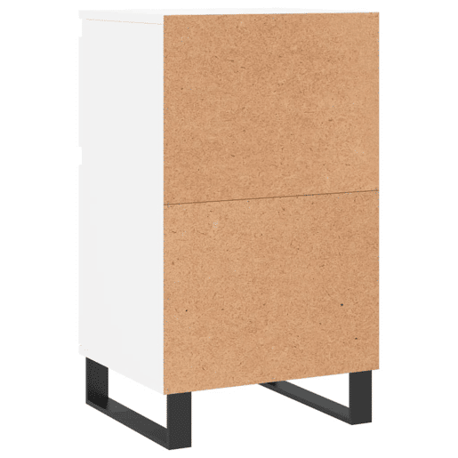 vidaXL Aparadores 2 pcs 40x35x70 cm derivados de madeira branco