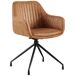 Silla de comedor - Welby - Simil cuero vintage Silla de comedor - Welby - Simil cuero vintage Marron Claro