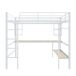 Cama alta para niños 95x204 Cama alta para niños 95x204 Natural/ Blanco
