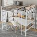 Cama alta para niños 95x204 Cama alta para niños 95x204 Natural/ Blanco