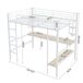 Cama alta para niños 95x204 Cama alta para niños 95x204 Natural/ Blanco