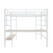 Cama alta para niños 95x204 Cama alta para niños 95x204 Natural/ Blanco